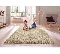 SHAGGY RUG Modern Rugs Living Room Extra Large Small Rectangular Size Soft Touch 30MM / 3cm Thick Pile Living Room Area Rugs Non Shedding (Light Beige Mink, 240cm x 340cm (7.9ft x 11.2ft))