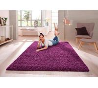 SHAGGY RUG Modern Rugs Living Room Extra Large Small Rectangular Size Soft Touch 30MM / 3cm Thick Pile Living Room Area Rugs Non Shedding (Purple, 240cm x 340cm (7.9ft x 11.2ft))
