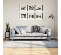 Shaggy Rug PAMPLONA High Pile Modern Blue 140x200 cm Berkfield Home Blue Medium