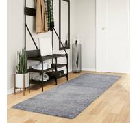 Shaggy Rug PAMPLONA High Pile Modern Blue 80x250 cm Berkfield Home Blue Medium