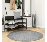 Shaggy Rug PAMPLONA High Pile Modern Green Ø 120 cm