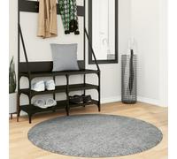 Shaggy Rug PAMPLONA High Pile Modern Green √ò 120 cm Berkfield Home Green Medium