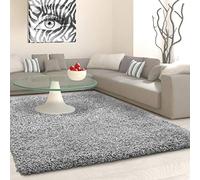 SHAGGY Rug Rugs Living Room Large Soft Touch 5cm Thick Pile Modern Bedroom Living Room Area Rugs Non Shed (Silver Light Grey, 60cm x 110cm (2ft x 3.6ft))