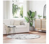 Shaggy Rug Square 160x160 cm Silver Grey Polyester Plush Non-Slip Luxury Cozy XL