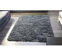 Shaggy Rug Super Soft Anti-Slip Machine Washable Carpet Mat Living Bedroom Bathroom Extra Dark Grey Charcoal 120 X 170 Cm.