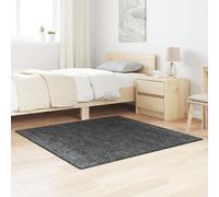 Shaggy Rug with Latex Backing Dark Grey 120x120 cm Berkfield Home Multi Medium