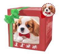 Shaggy Waggy Dog, 2026 Realistic Robot Puppy That Acts Like A Real Puppy, Robot Realistic Dog - Walking, Barking, Tail Wagging (White-brown)