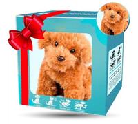 Shaggy Waggy Dog, 2026 Realistic Robot Puppy That Acts Like A Real Puppy, Robot Realistic Dog - Walking, Barking, Tail Wagging (Brown)