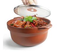 Shaguo Bowl Casserole Pot Clay Stone for Cooking Dolsot Bibimbap Soup Exclusive Range Unglazed Earthen (glass lid)