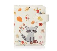 Shagwear Wallet for Boys and Women, Girls, Small Purse: Beige Raccoon