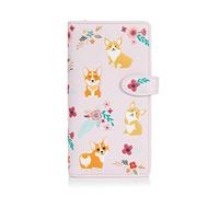 SHAGWEAR ® Women's Purse Girls Bifold Multicoloured Wallet Designs:, Corgi / Corgi Pink, L, bifold wallet