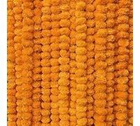 Shah Crafts. Artificial Marigold Orange Garland Flower Toran Pack Of 10 phool Mala For Home Temple Diwali Pooja Decoration Indian Wedding, Outdoor Indoor Fake Flowers Strands 5 Feet Long Strings