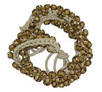 Shah Crafts Kathak Dancing Ghungroo Bells Anklet Pair, (50+50) Tied with Cotton Cord For Bharatnatyam Classical Dancers Musical Instrument 100 Bells