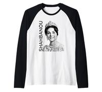 Shahbanou Iranian Empress Farah Pahlavi Era Imperial Persian Raglan Baseball Tee