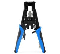 Shahe 3 in 1 Coax Cable Crimper with Wire Cutters, Multifunctional Compression Adjustable Tool for F BNC RCA, RG58 RG59 RG6