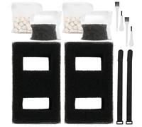 SHAHN A1376 Aquarium Filter Media Kit Compatible with Fluval Spec Evo Betta Flex Series Aquarium Filters Foam Replacement Set Suitable for Most Standard Aquariums (2-Pack)