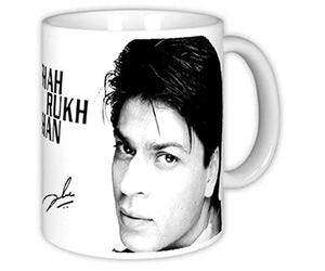 Shahrukh Khan Coffee Mug, Cup, Coffee Pot, Coffee Mug (H=9.5 cm, 200 ml, Ceramic) (Fanart-691)