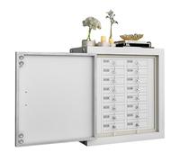 SHAHRYAR Cell Phone Signal Shielding Cabinet, Faraday Box, Wall-Mounted Steel Mobile Phone Locker, Phones Storage Cabinet With Metal Lock & Key, Faraday Key Fob Protector 16squares