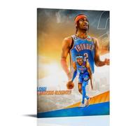 Shai Gilgeous-AlexanderWaterproof Posters Wall Art Posters Waterproof Home Printing Moisture-proof Easy to Install And Fade ResistantFrame-style20x30inch(50x75cm)