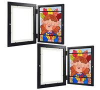SHAINE Kids Art Frame Kids Art Frames Front Opening Kids Artwork Display Frame A6 Frame Storage Changeable for Kids Art Suspension Kids Art Frame for Children Drawing Crafting