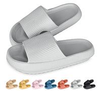 SHAINE Sliders Cloud Slippers Women Men Soft Cozisliders Slippers Cloud Sliders Non-Slip Flip Flops Sandals with Thick Sole for House Slides for Indoor & Outdoor