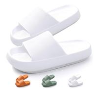 SHAINE Sliders Cloud Slippers Women Men Soft Cozisliders Slippers Cloud Sliders Non-Slip Flip Flops Sandals with Thick Sole for House Slides for Indoor & Outdoor