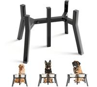 SHAINFUN Dog Bowl Stand for Medium Large Dogs, Elevated Dog Bowls, Adjustable Width for 7-10.6" Wide Dog Bowls, Raised Dog Food & Water Bowl, 11 in Tall Dog Bowl Holder,2-IN-1 Design,Bowl Not Included
