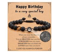 shaingle Natural Stone Healing Crystal Bracelets, Funny Gift for Teacher End of the Year, Natural Stone Best Bracelet Gift for Women Teen Girls (H)