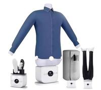 SHAIRMB Automatic Steam Iron, Upgraded Touched Automatic Ironing Machine, 8 Minutes Quick Ironed Dry, Hands-Free Smart Ironing, Custom Heat & Timer Settings, White