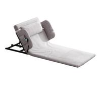 SHAIRMB Electric Lifting Backrest, with 2-80° Lifting Angle & Folding Rails, 661.39lbs Capacity,Adjustable Lift Back Rest for Bed Sitting, for Pregnant Women Elderly,Gray Long + Handrail