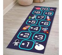 SHAIRMB Hopscotch Rug, Hop Scotch Inside Rug for Kids, Non-Slip and Durable Hopscotch Mat, for Bedrooms, Living Rooms, Daycare Centers, Preschools, Playrooms and Other Places,07,200 * 300cm