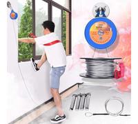 SHAIRMB Reciprocating Fire High Altitude High Building Escape Descender, Safety Descent Rope System, Home Fire Emergency Escape Descender, for Outdoor Escape,75m/246ft