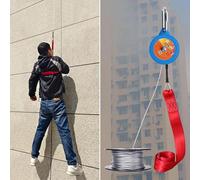 SHAIRMB Safety Descent Rope System, Automatic Constant Speed Descent, for High-Rise Fire, Emergency Rescue, Outdoor Escape, High-Altitude Construction,75m/246ft