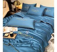 SHAIRMB Summer Simple Ice Silk Quilt, Washable Ice Silk Simple Air Conditioning Comfoter Quilt Blanket, Blanket Air Conditioning Quilts for Sleeping, for All Ages and Skin Types,M,200X230cm