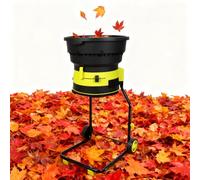 ShaiVrissian 2500w Garden Leaf Crusher,Electric Leaf Mulcher Shredder,8000rpm Motor,17:1 Reduction Ratio,With Wheels,Storage Bag,Adjustable Control Dial,For Composting,Yard Cleanup noPowercord