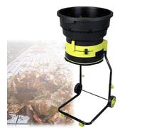 ShaiVrissian 2500w Portable Garden Shredder,8000rpm Leaf Crusher with Wheels,Collection Bag,54cm Funnel Diameter,Removable Feed Spout,For Yard Cleanup,Composting,Debris Management noPowercord