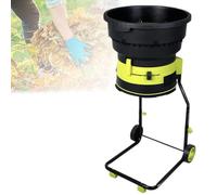 ShaiVrissian Electric Leaf Mulcher Shredder,8000 Rpm Leaf Crusher with Wheels,Storage Bag,Overheat and Overload Protection,For Garden Debris,Yard Cleanup,Composting noPowercord