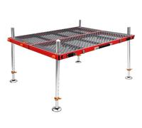 ShaiVrissian Folding Fishing Platform,Aluminum Fishing Stand,Foldable Design,8-Rib,Full-Edge Locking Design on All Four Sides,For Bank Fishing,Boat Fishing and Outdoor Adventures 70 * 80 * 70cm