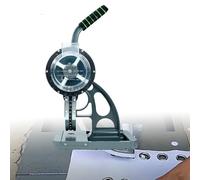 ShaiVrissian Grommet Tool Kit,Semi Automatic Eyelet Punch Tool,Durable Aluminum Frame,Transparent Hopper,One Piece Rail,No Drill Needed,For Banners,Tarps,Tents,Posters 8MM