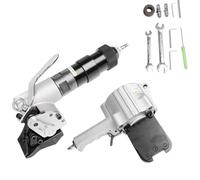 ShaiVrissian Heavy Duty Pneumatic Strapping Machine,High Tensile Air Tool,Metal Strapping Tensioner and Cutter Sealer,Adjustable Design,For 19/25/32mm Width Steel Strapping 19mm