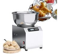 ShaiVrissian Heavy Duty Spiral Dough Mixer Commercial,Simulated Manual Double Direction Kneading,Stainless Steel Bowl,0-30 Minute Timer,For Pizza Bread Bakery Dough Machine 8kg