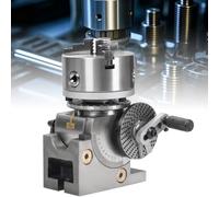 ShaiVrissian Milling Machine Kit,Rotary Indexing Head for Precision Machining,Universal Dividing Head with 100/125/160mm 3-Jaw Lathe Chuck,Suitable for Milling Grinding Drilling 4″