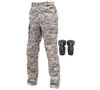SHAIYOU Mens Motorcycle Pants,Motorbike Trousers Warm Waterproof Heavy Duty Biker Camo Combat Protections Trouser Cargo Pants with Multi-pockets and 2 Padded Armour (Light color,3XL)