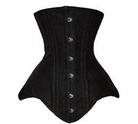 SHAIYOU Women's Long Torso Waist Training Corsets Double Steel Boned Heavy Duty Underbust Body Shaper (2XL)