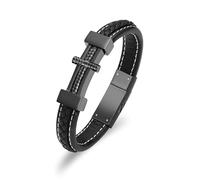 shajwo Cremation Jewelry Cross Urn Bracelet for Ashes for Women Men Memorial Keepsake Human Cuff Ashes Bracelet, M, Stainless Steel, no gemstone
