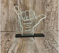 Shaka hand surf hand surfer hand symbol personalised gift