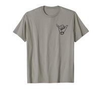Shaka sign Hang Good Vibes Retro Loose Hawaii Surfing T-Shirt