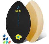 'Shaka' Skimboards with Colored EVA Grip Pad and High Gloss Clear Coat | Wooden Skim Board with Grip Pad for Kids and Adults | Choose from 3 Sizes and Traction Pad Color