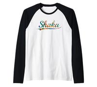 Shaka Surfer Wave Hawaii Chill Tie Dye Vintage Varsity Raglan Baseball Tee