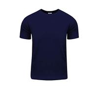 Shaka Wear Men's Active Premium Cotton Basic Short Sleeve T Shirt 5.8oz S~5XL - Blue - XXL